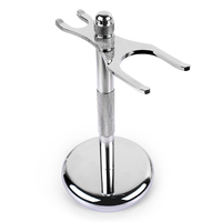 QSHAVE Men uchwyt na golarkę ze stali nierdzewnej pędzel do golenia stojak bezpieczeństwa Razor It uchwyt na golarkę 15cm uchwyt na maszynkę do golenia i szczotka nie w tym 1